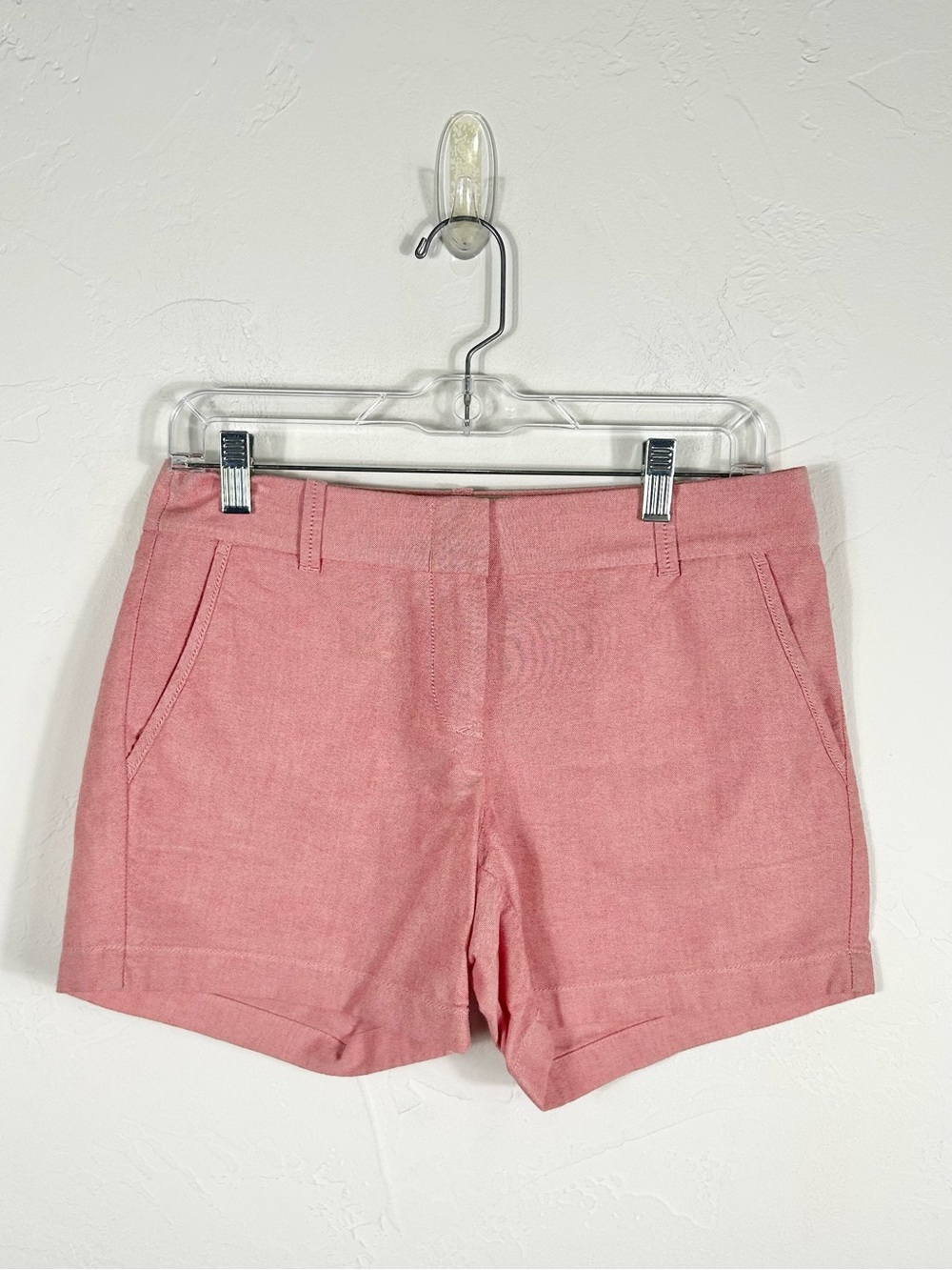 J.Crew Women's Size 2 Pink 100% Cotton "Broken-In" Chino Shorts